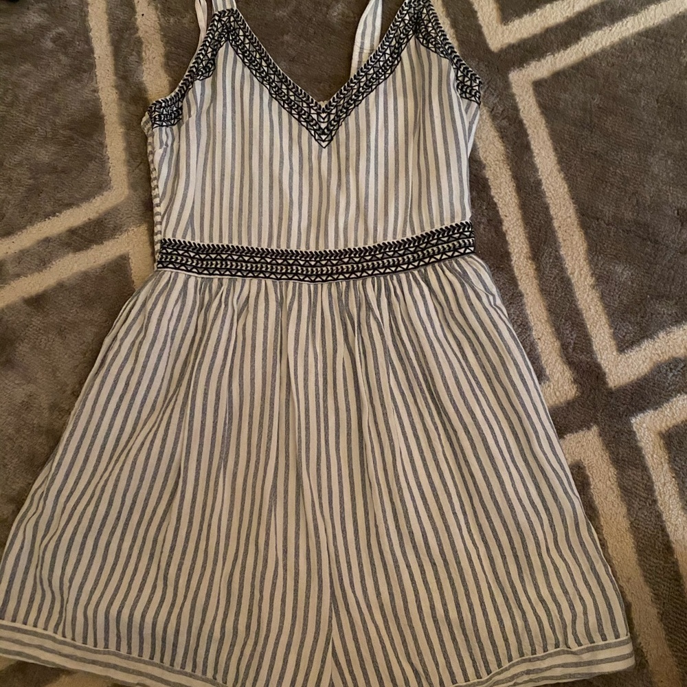 striped romper